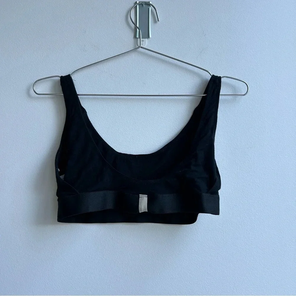 Lunya Well Rounded 100% Modal Black Bralette Sleep Bra Intimates Loungewear - Picture 5 of 5